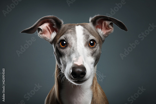 Portrait of a Whippet dog