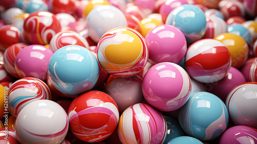 colorful spheres