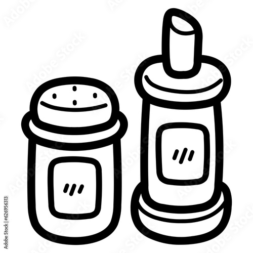 seasoning line icon style