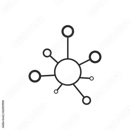 Social network single vector icons. This social icons use of social connections all the business.