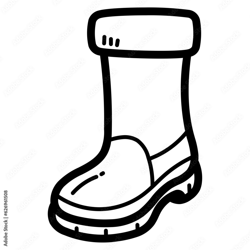 boot line icon style boot line icon style