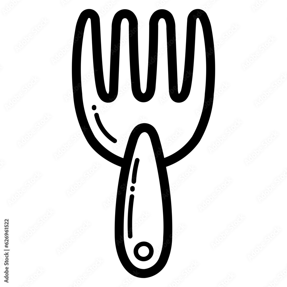 fork line icon style