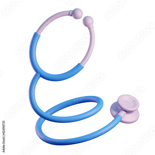 3d stethoscope illustration