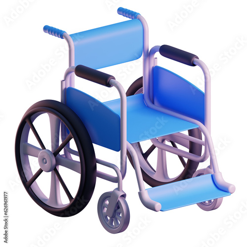 3d wheel chair illustration