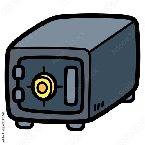 safe box filled outline icon style