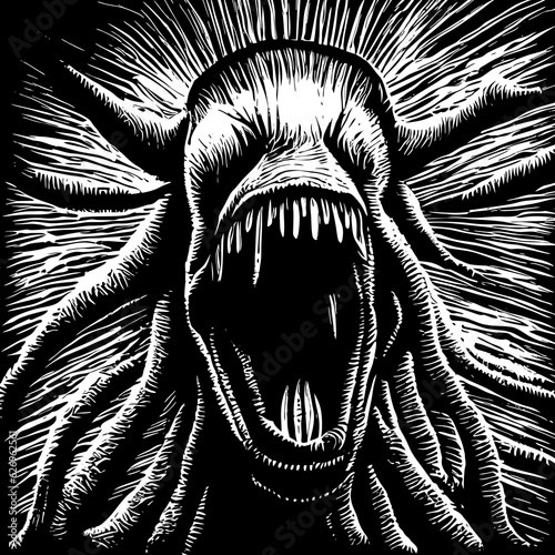 screaming monster