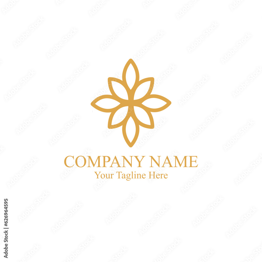 circular leaf aesthetic logo. illustration vector circular leaf aesthetic logo. illustration vector