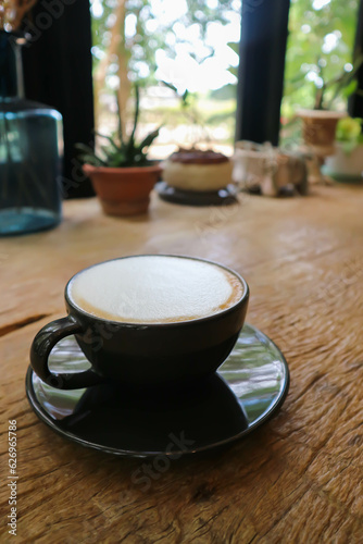 Fototapeta Naklejka Na Ścianę i Meble -  hot cofffee, cappuccino coffee or latte coffee or flat white