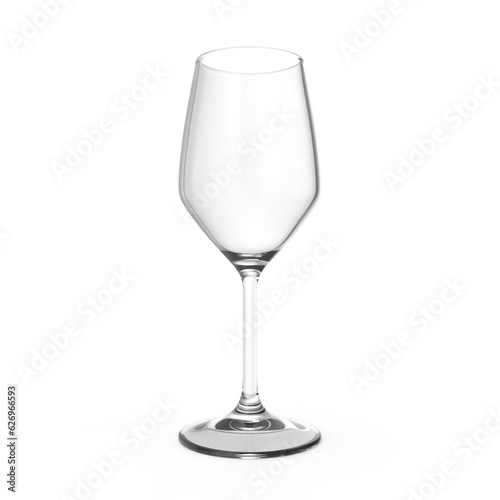 empty wine glass isolated on transparent background