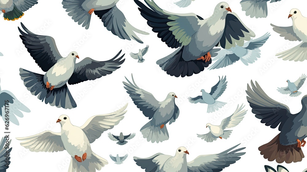 Obraz premium set of birds