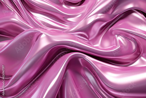 Close up of a pink soft satin texture abstract background generative ai
