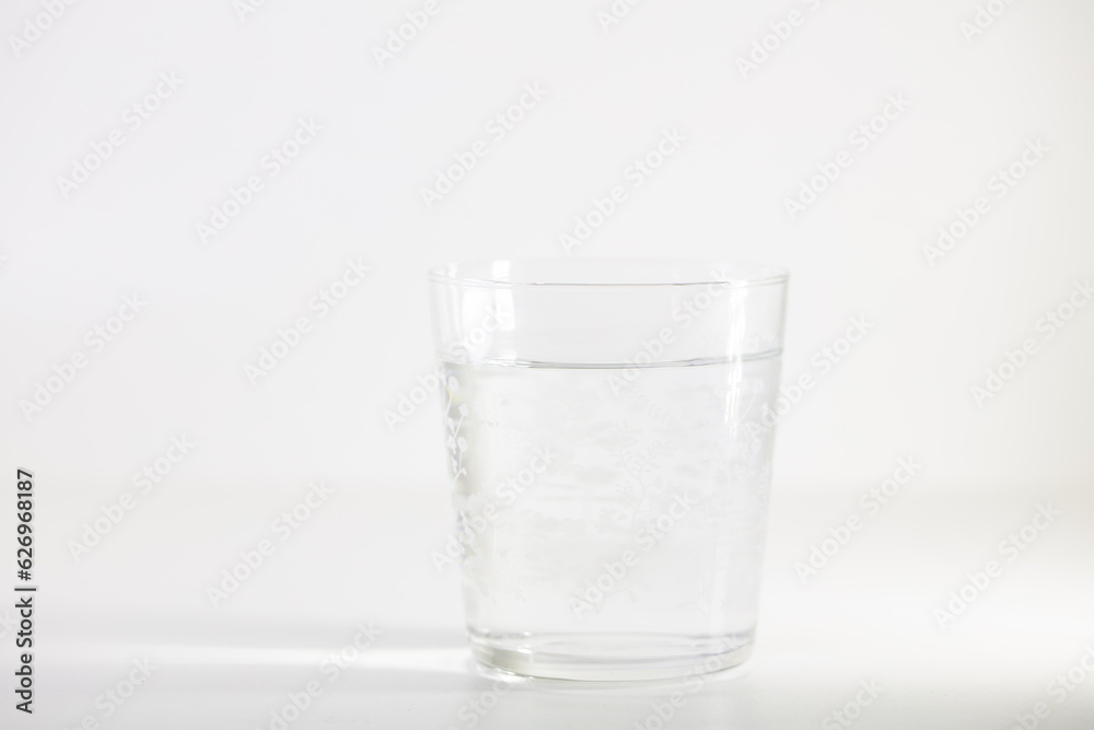 Glass with pure water isolated Glass with pure water isolated
