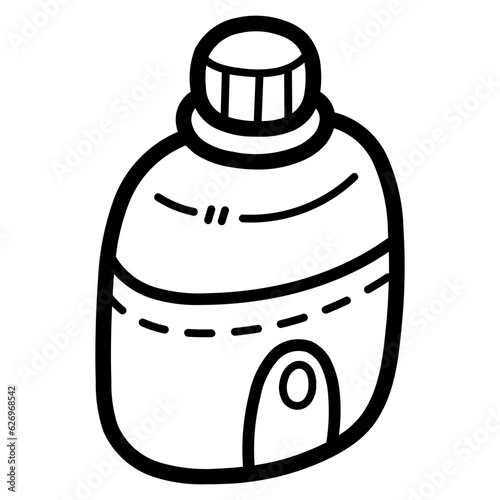 canteen line icon style
