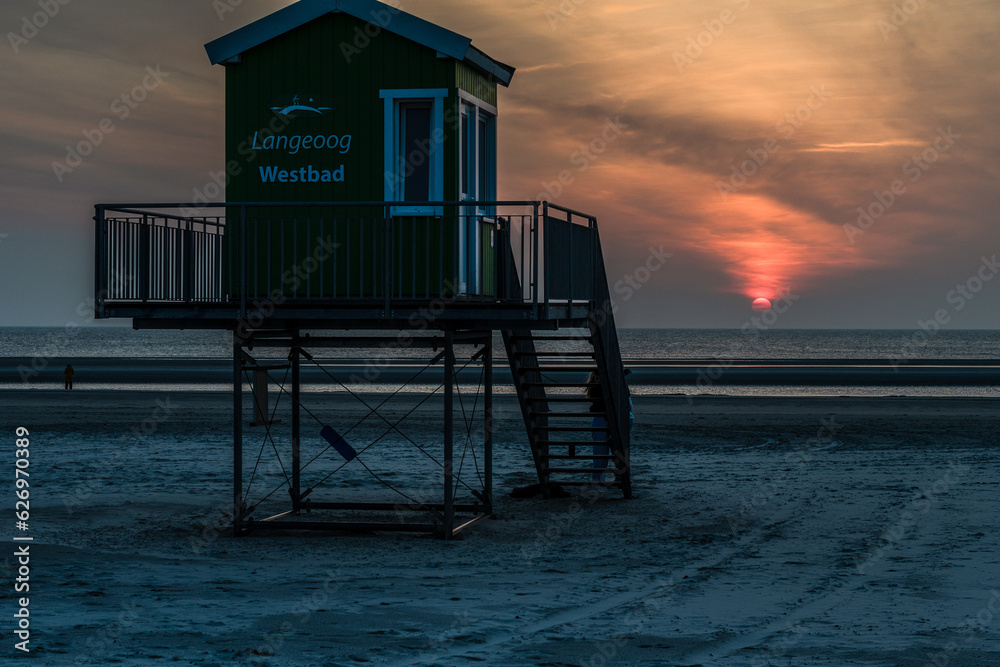 Abends in den Dünen und am Strand