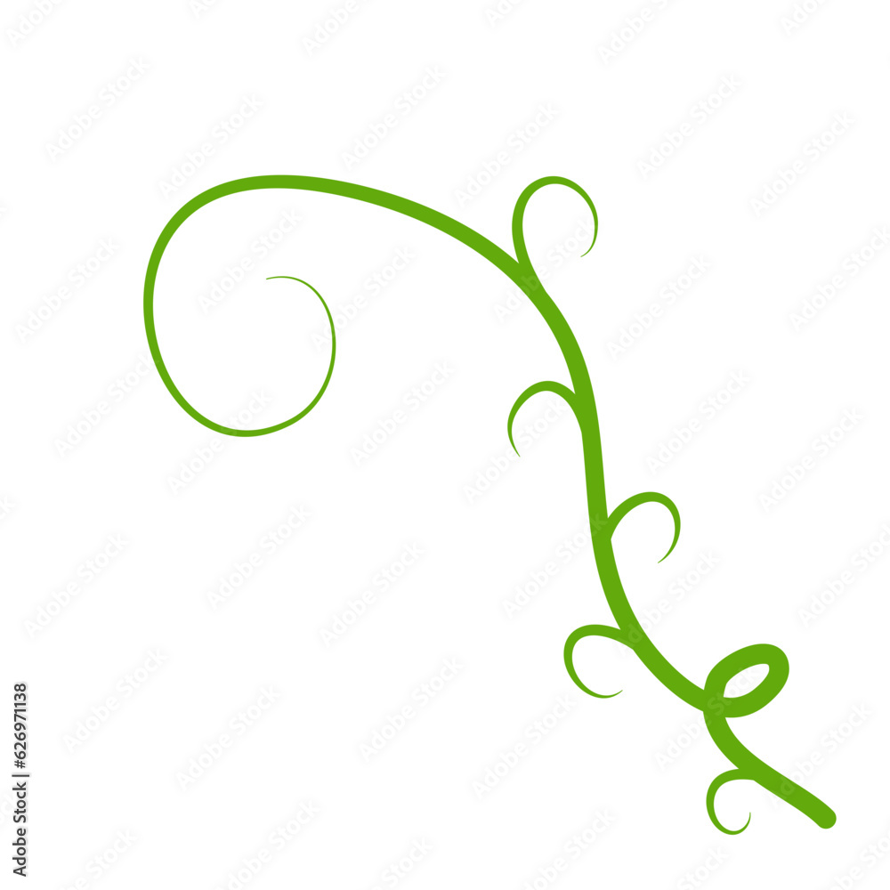 Obraz premium Green Liana Illustration