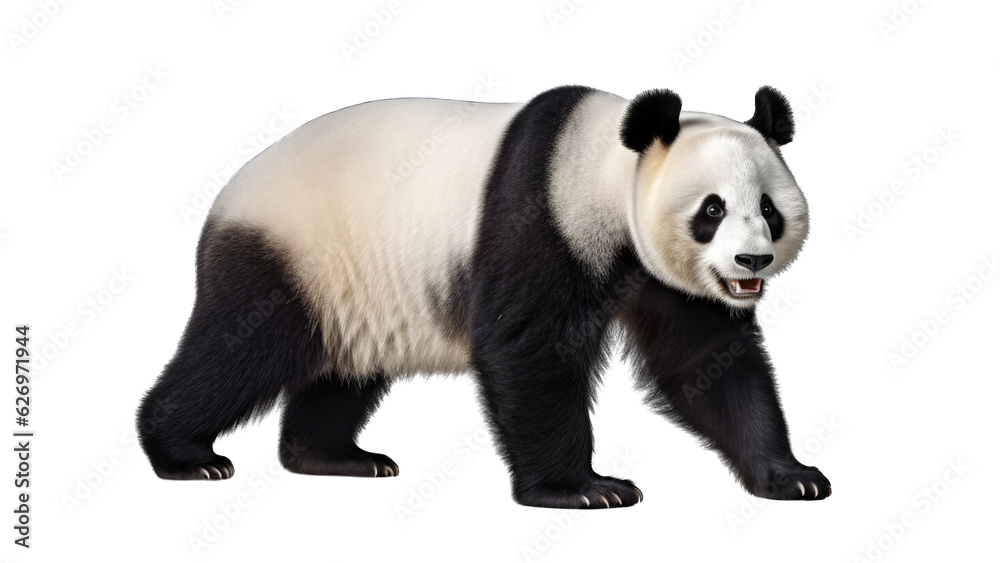 Giant Panda isolated on transparent background