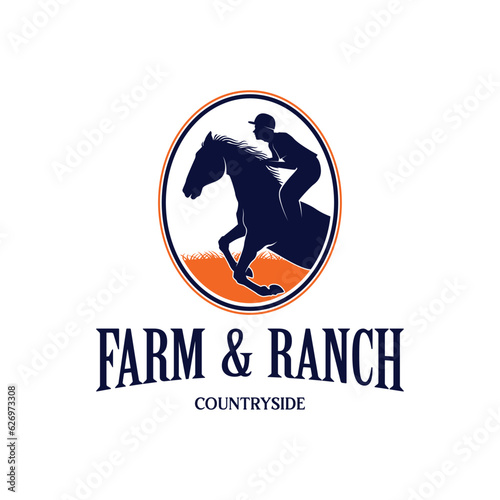 Horse Logo Design. Race Horse logo Inspiration Vector