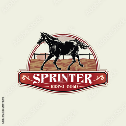 Horse Logo Design. Race Horse logo Inspiration Vector