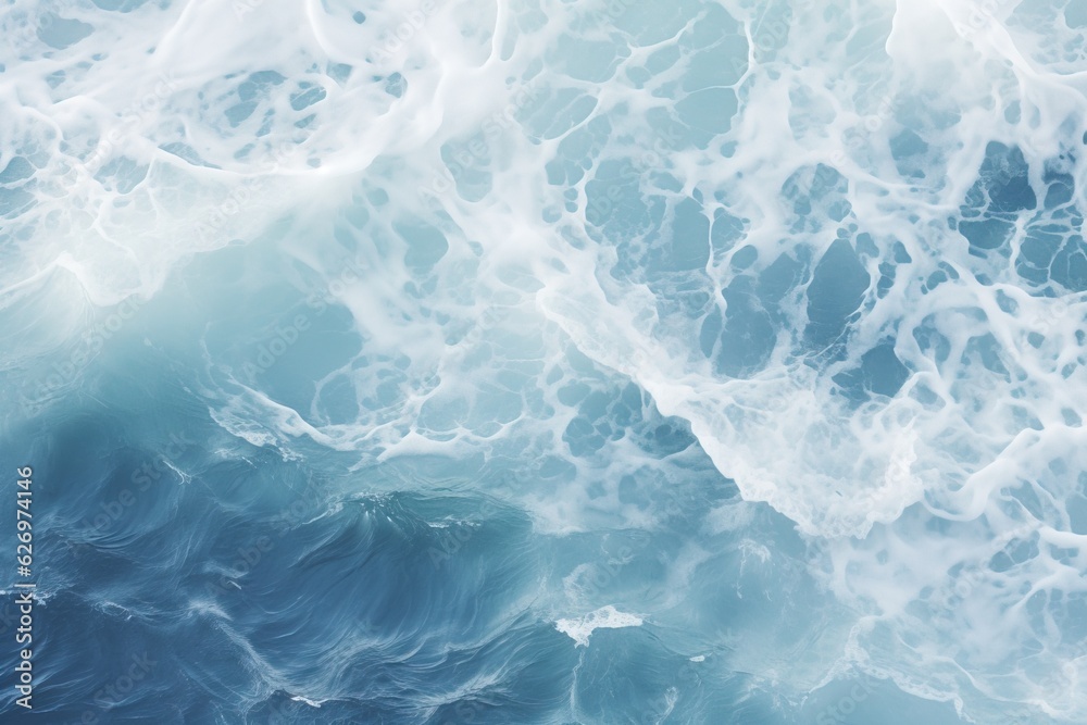 Cool Deep Ocean Waves, White Foam. Clean Water Cool Deep Ocean Waves, White Foam. Clean Water