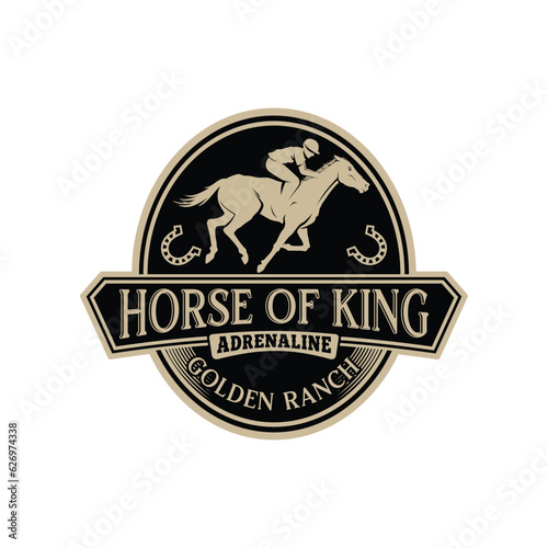 Photographie Horse Logo Design. Race Horse logo Inspiration Vector