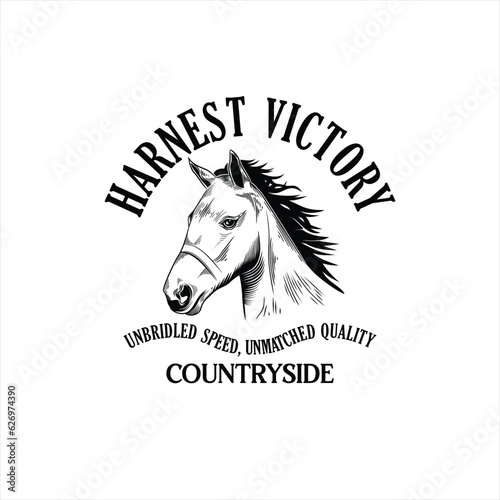 Fototapeta Horse Logo Design. Race Horse logo Inspiration Vector