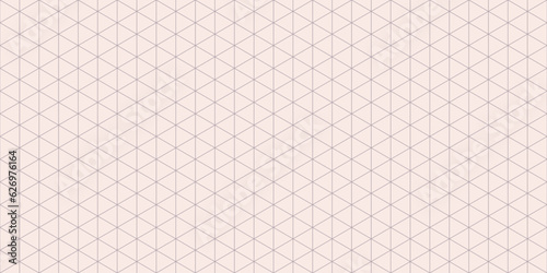 Subtle triangular grid vector seamless pattern. Thin lines texture, delicate minimalist lattice, mesh, net, triangles, hexagons. Abstract minimal background. Repeat design for decor, print, wallpaper