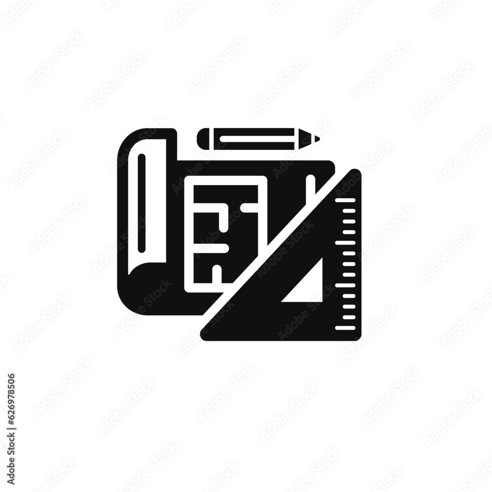 House plan icon isolated on white background. Blueprint icon House plan icon isolated on white background. Blueprint icon