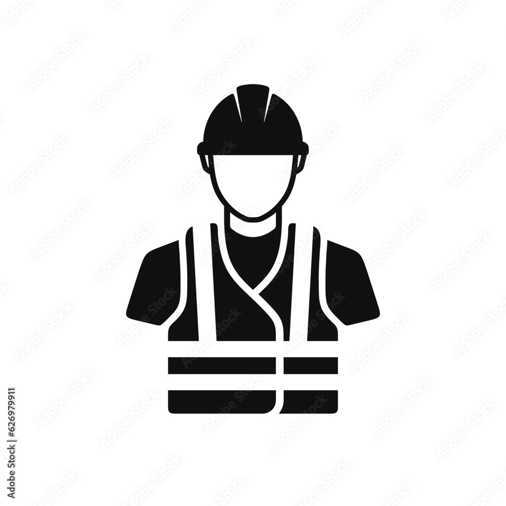 Construction worker icon isolated on white background. Worker icon. Builder icon Construction worker icon isolated on white background. Worker icon. Builder icon