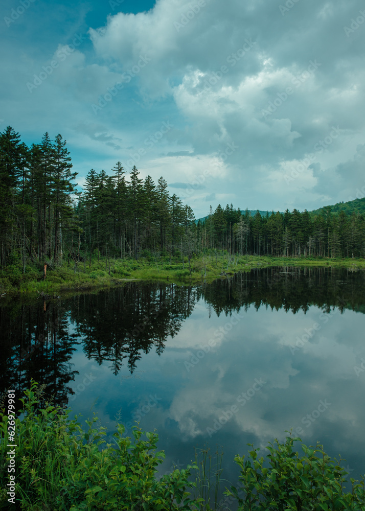 Cherry Mountain Pond in the White Mountains, New Hampshire