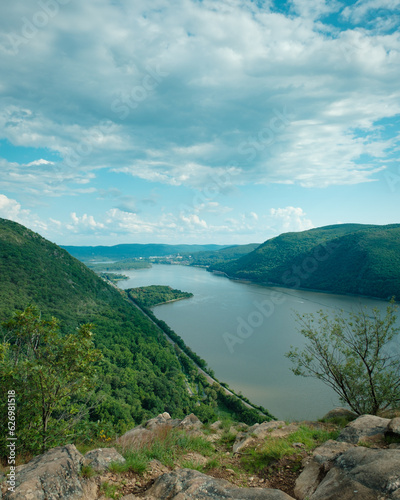 View of the Hudson River from Breakneck Ridge, Cold Spring, New York © jonbilous