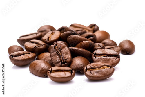 Focus brown coffee beans .Generative Ai.