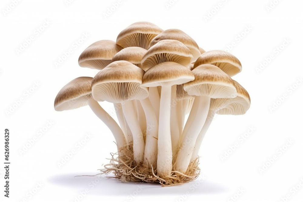 Mushroom isolated on white background.Generative Ai.
