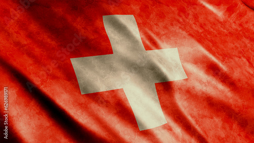 Switzerland National Grunge Flag, High Quality Grunge Flag Image