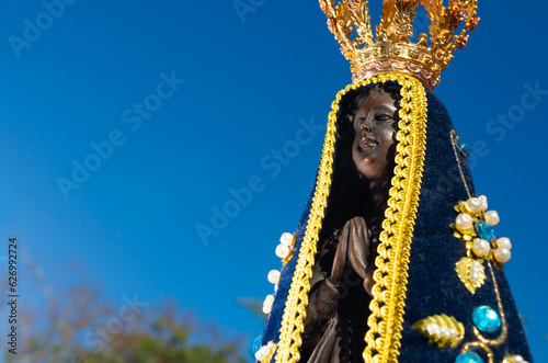 A santa imagem de Nossa Senhora Aparecida, a santa padroeira do Brasil
