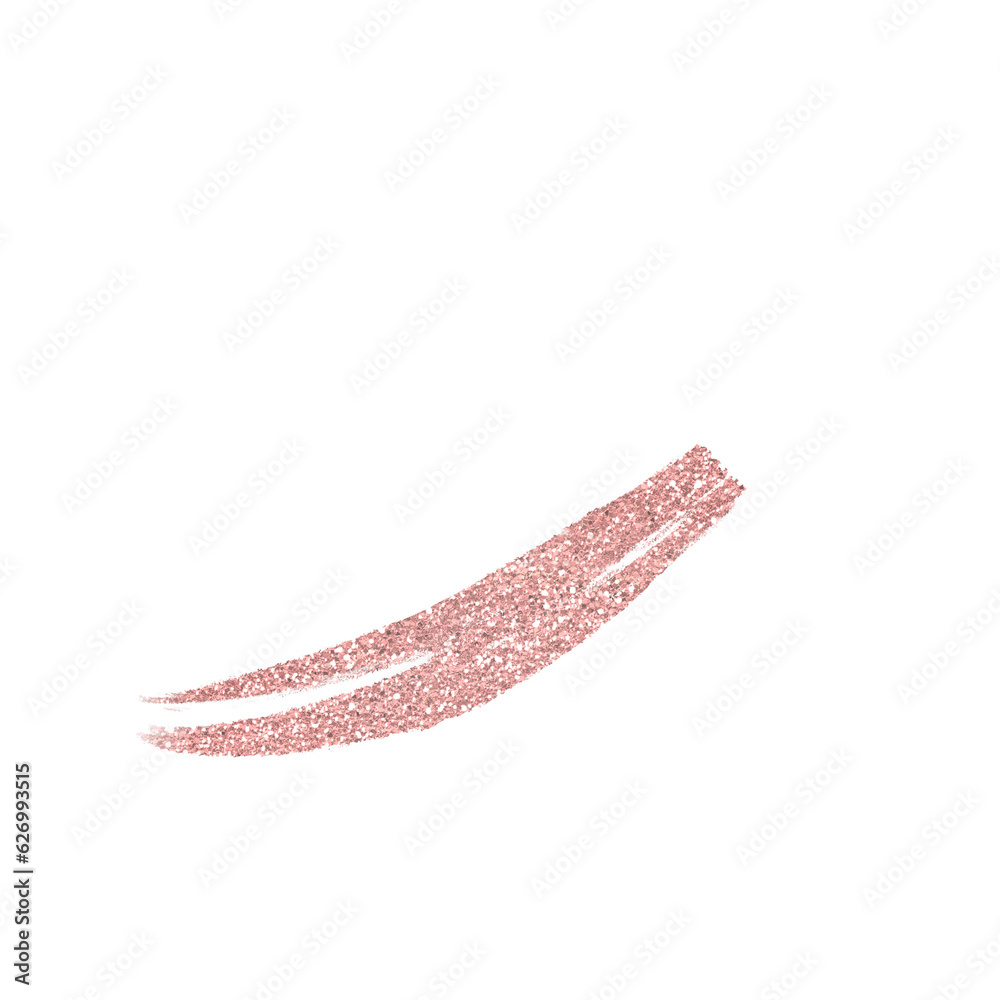 Brush stroke rose gold glitter Brush stroke rose gold glitter