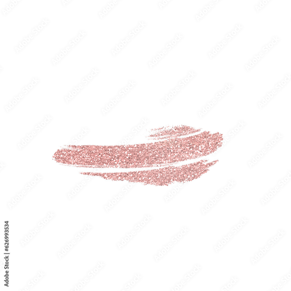 Fototapeta premium Brush stroke rose gold glitter