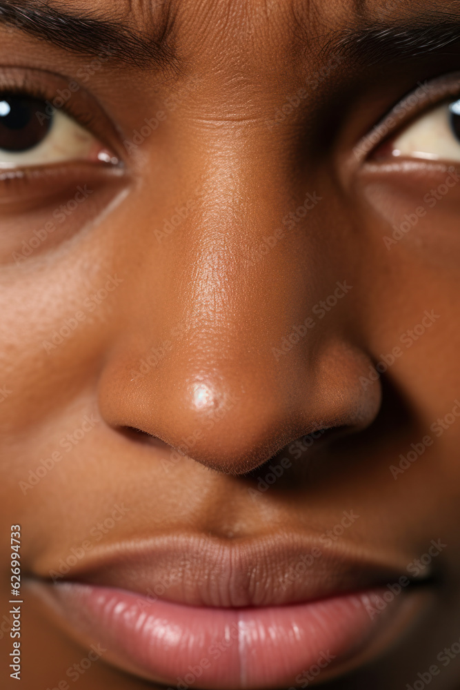 close up of human face close up of human face