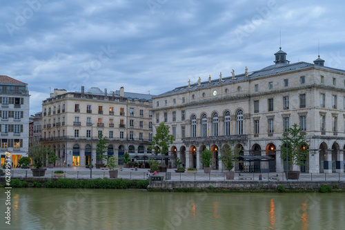 Evening View of the Town Hall of Bayonne, France