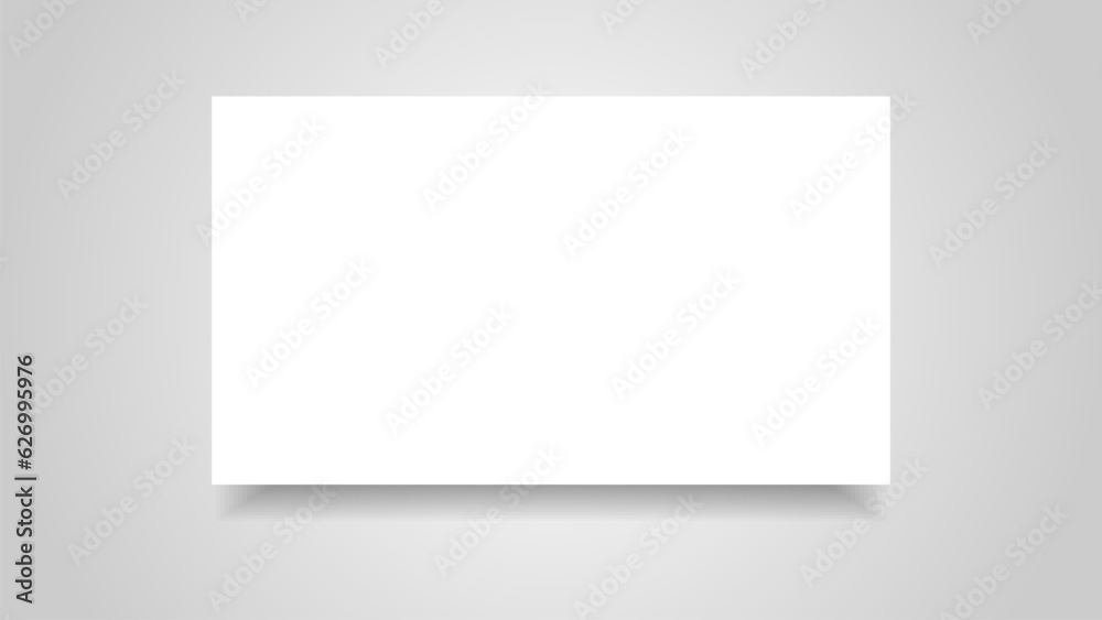 Realistic White Paper Frame Isolated On White Background. Vector Illustration Realistic White Paper Frame Isolated On White Background. Vector Illustration