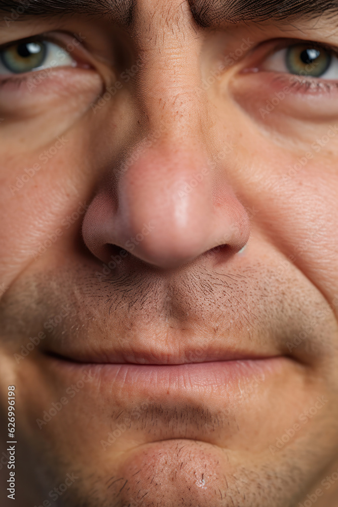 close up of human face