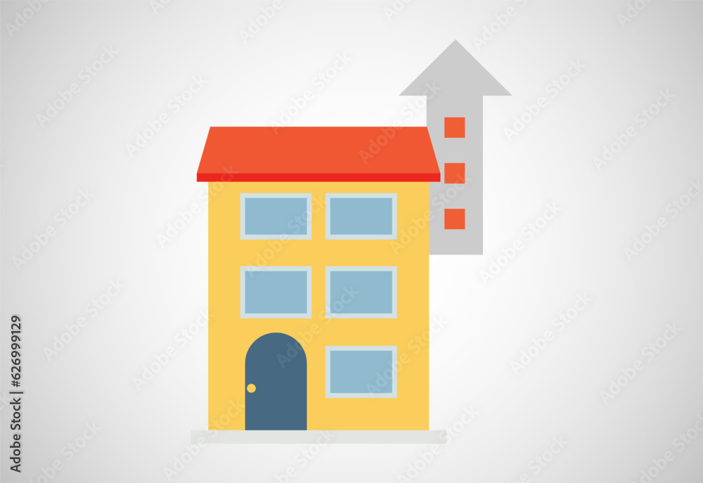 House or home design template vector illustration. Logo for real estate business or company House or home design template vector illustration. Logo for real estate business or company