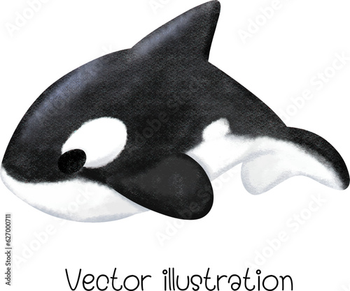 Sea ​​creatures aquatic life cute vector illustration cartoon illustration children's books decoration for various events.