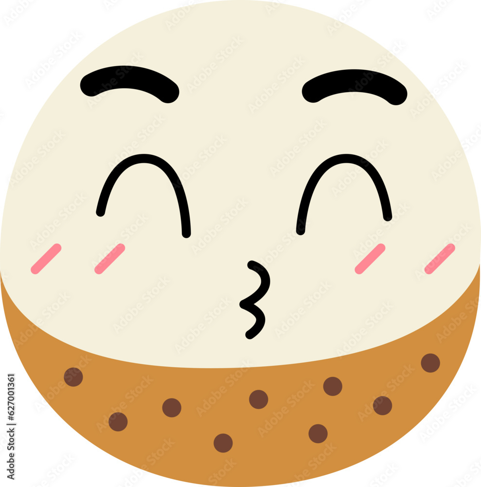 Longan Face Kiss Over Happy Close Eye Longan Face Kiss Over Happy Close Eye