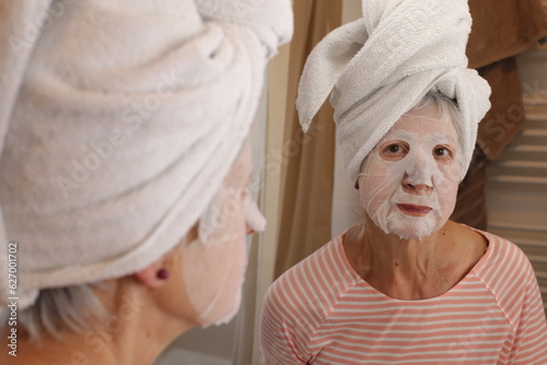 Mature lady enjoying a rejuvenation treatment 