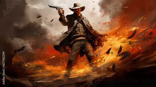 Graphically Fierce Gunslinger: Bullets Trace Vibra-Cinema
