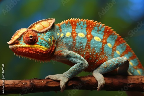 panther chameleon in wild nature  AI Generated