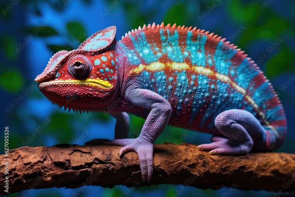 panther chameleon in wild nature, AI Generated panther chameleon in wild nature, AI Generated