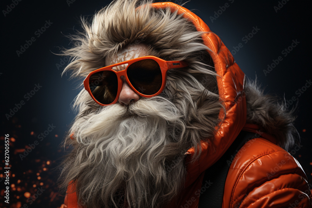 Santa Claus With Sunglasses - Generative AI Santa Claus With Sunglasses - Generative AI