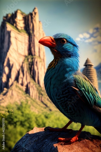 A Bird That Is Sitting On A Rock © Pixel Matrix