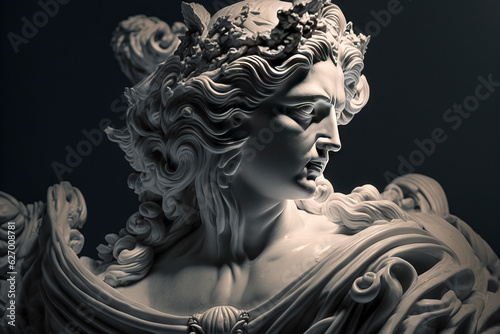 Timeless Marvel  The Breathtaking Beauty of a Classic Marble Sculpture  a Masterpiece of Artistic Grace and Elegance created with Generative AI technology